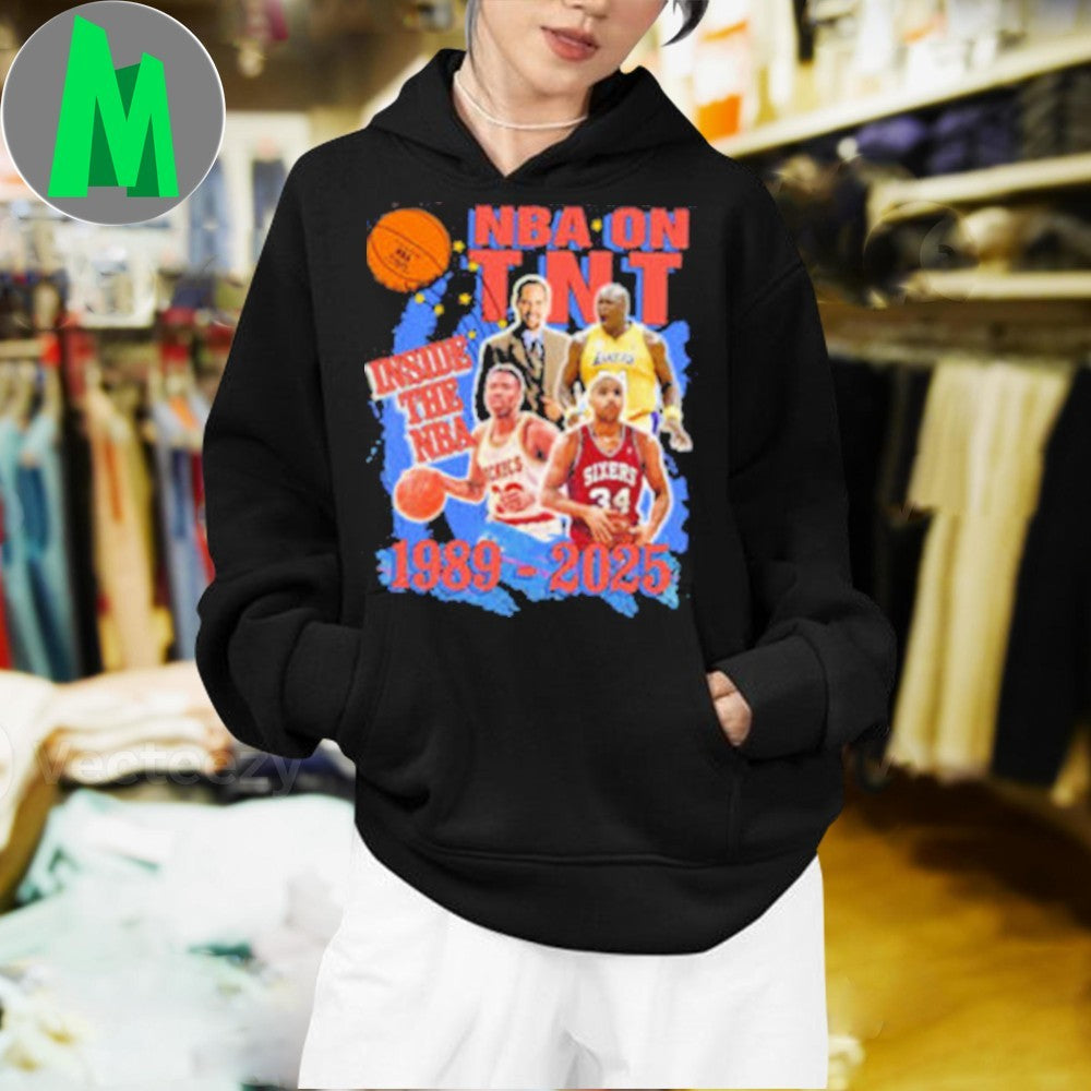 NBA on TNT Inside the NBA 1989-2025 T-Shirt Basketball Legends Graphic Tee TV Show Fan Apparel