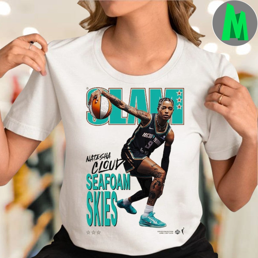 Natasha Cloud New York Liberty SLAM Cover T-Shirt WNBA Basketball Fan Tee