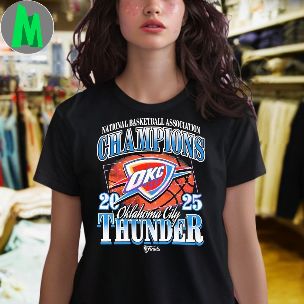 Nba Finals Oklahoma City Thunder 2025 Basketball Champions Shirt