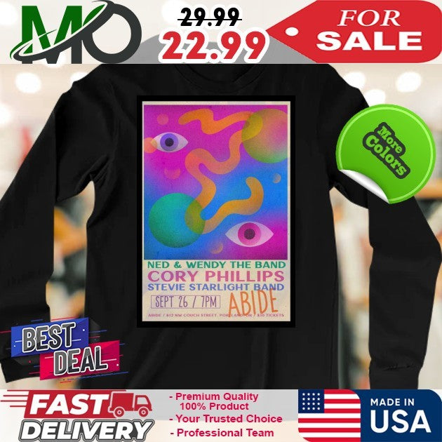 Ned and Wendy The Band Sept 26 2025 Cory Phillips Poster Shirt