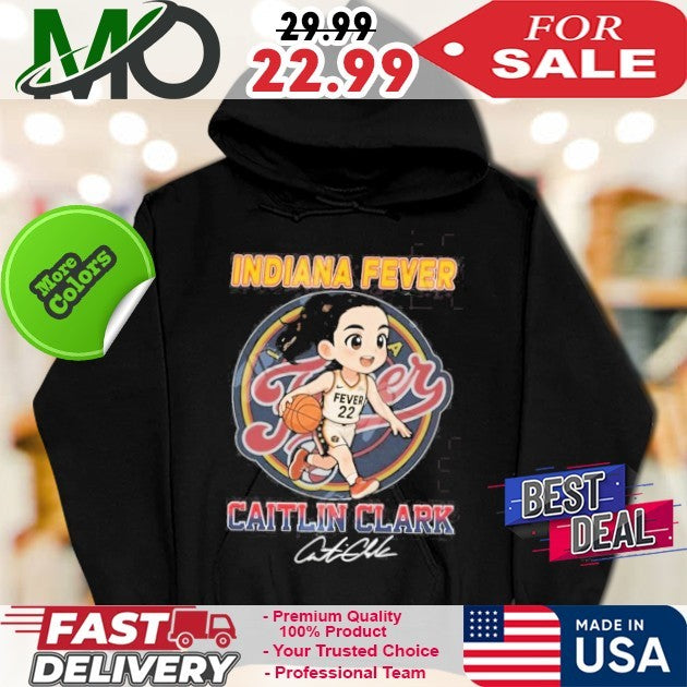 Number 22 Caitlin Clark X Indiana Fever Signatura 2025 Shirt