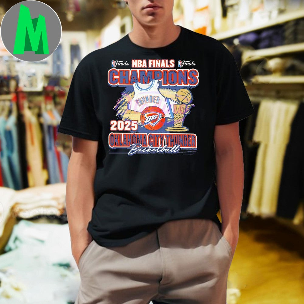 OKC Thunder 2025 NBA Finals Champions Graphic T-Shirt