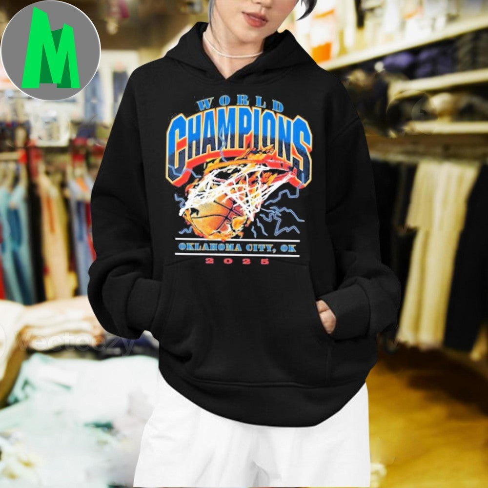 OKC Thunder 2025 World NBA Champions Graphic T-Shirt