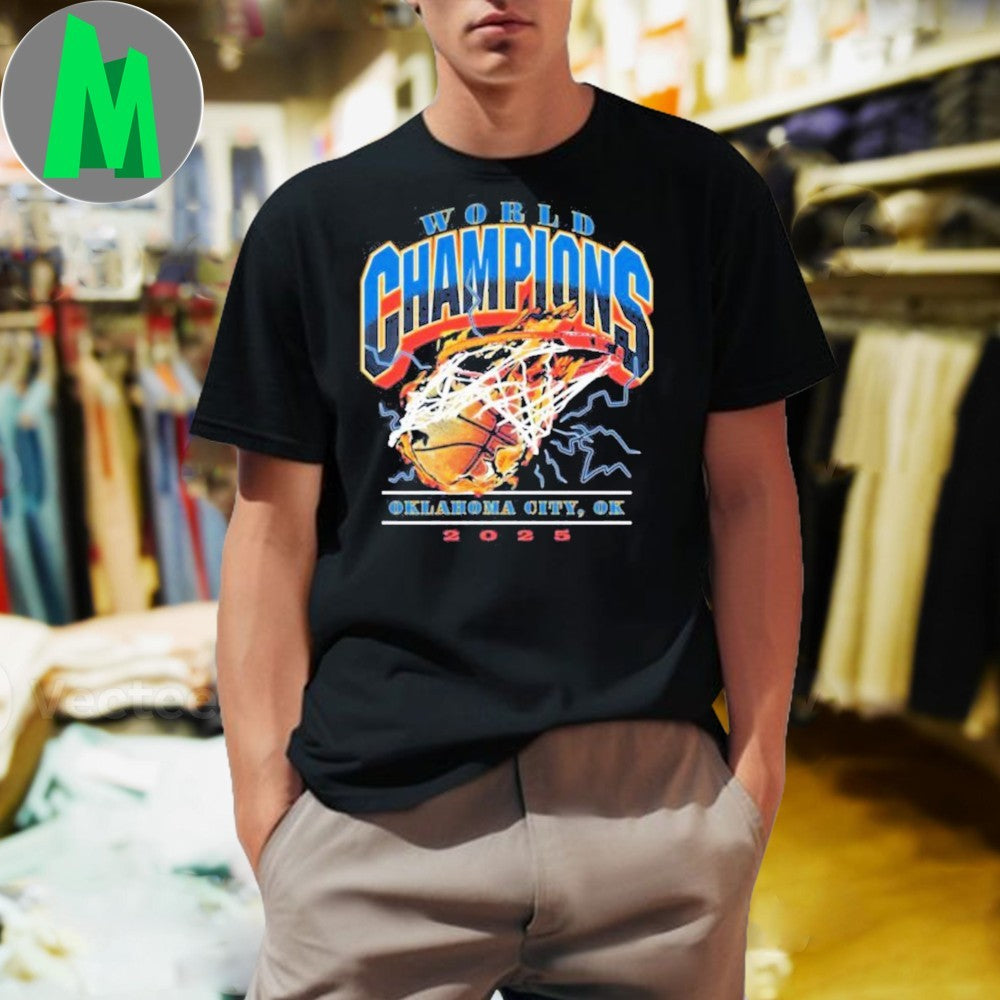 OKC Thunder 2025 World NBA Champions Graphic T-Shirt
