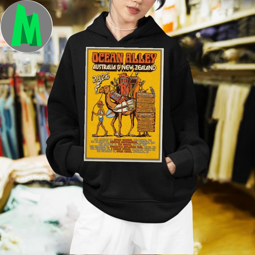 Ocean Alley 2026 Australia New Zealand Tour Poster Shirt