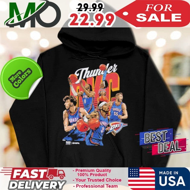 Oklahoma City Thunder OKC Starting 5 NBA 2025 Basketball Fan T-Shirt