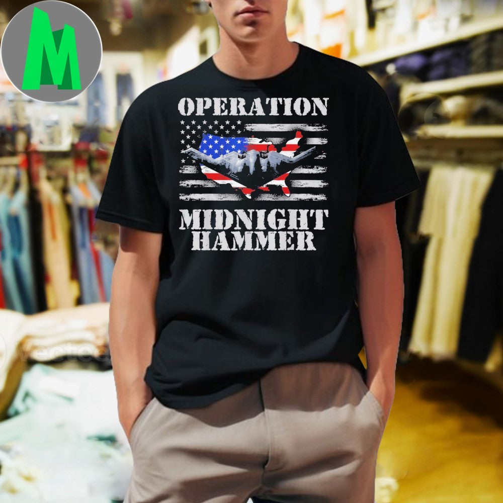 Operation Midnight Hammer Stealth Bomber Patriotic T-Shirt