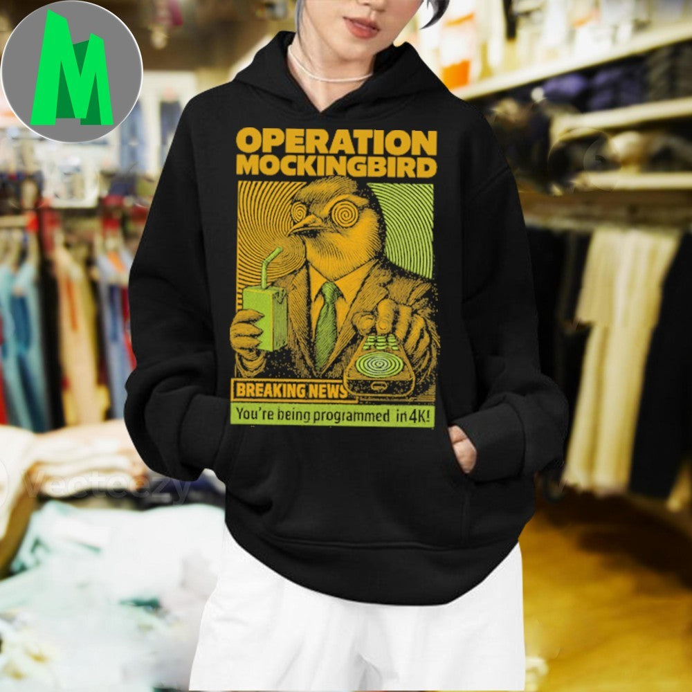 Operation Mockingbird Conspiracy Theory Graphic T-Shirt
