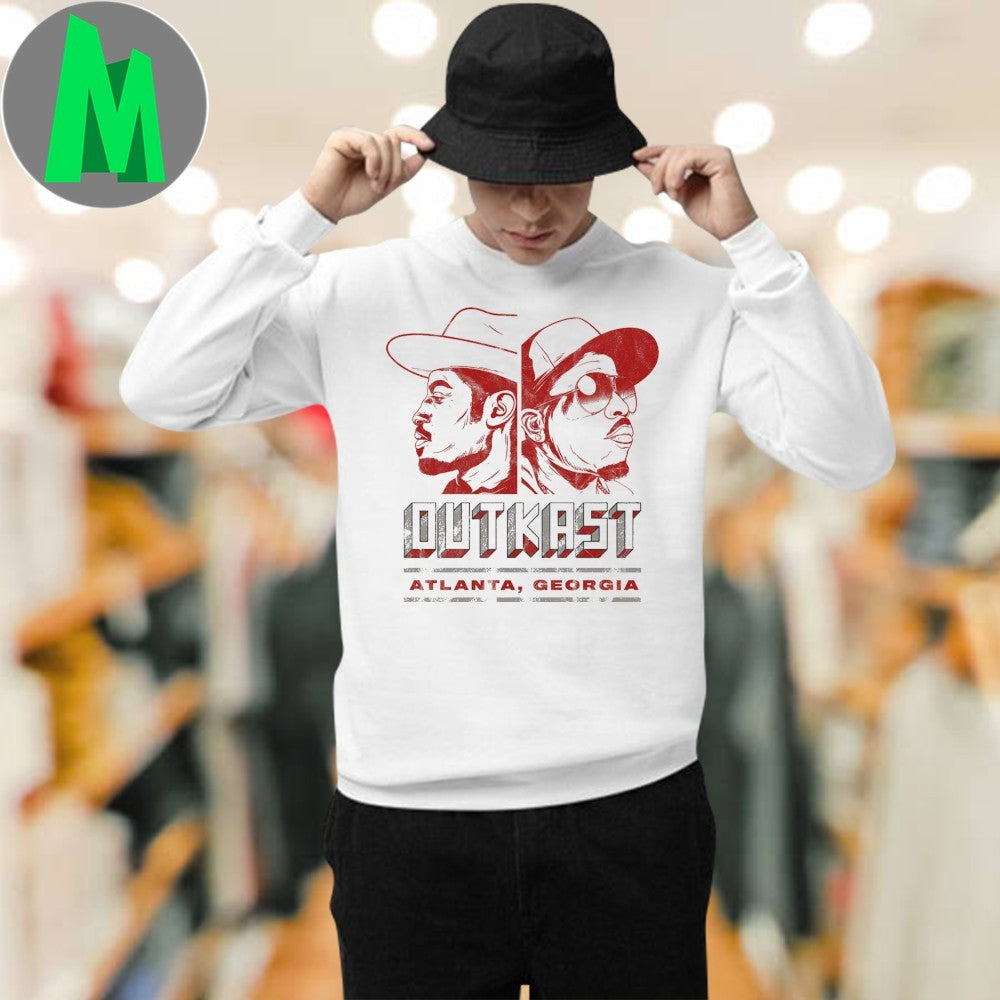 Outkast Atlanta Georgia Classic Hip Hop Graphic T-Shirt