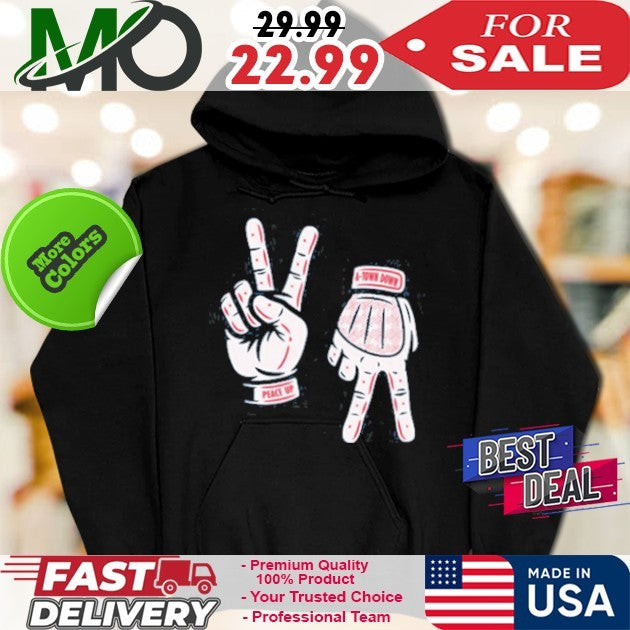 Peace up a-town down shirt