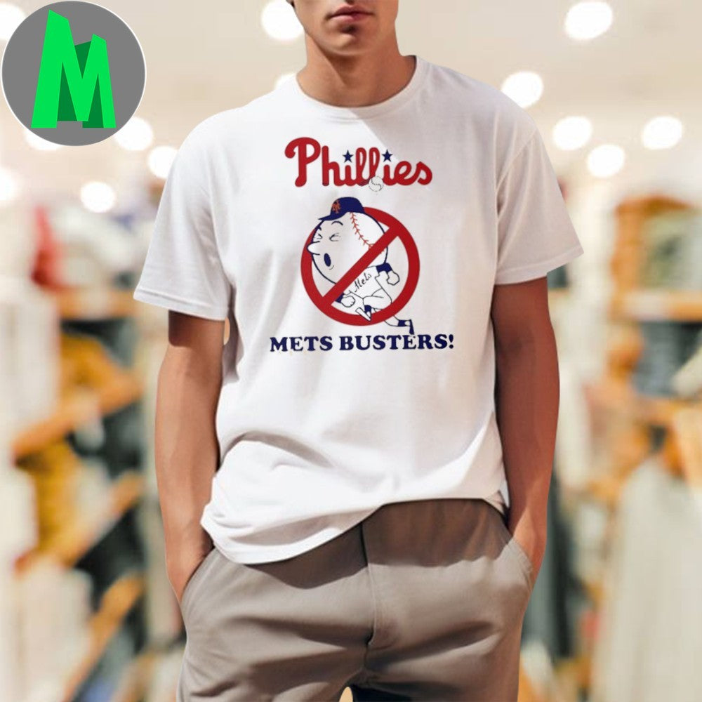 Phillies Mets Busters Rivalry Baseball Graphic T-Shirt