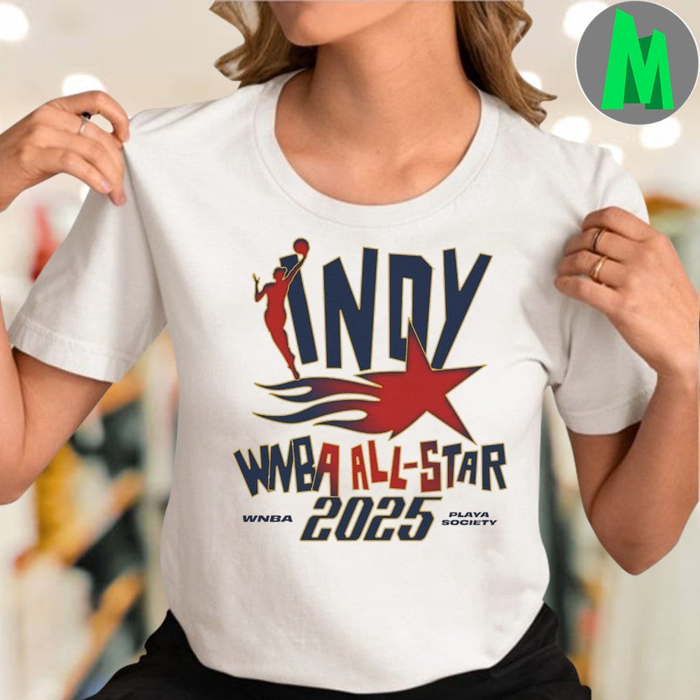 Playa Society 2025 WNBA All-Star Game Indy Graphic T-Shirt