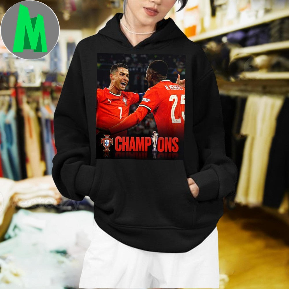 Portugal Win Nations League 2025 Second Time’s A Charm Shirt