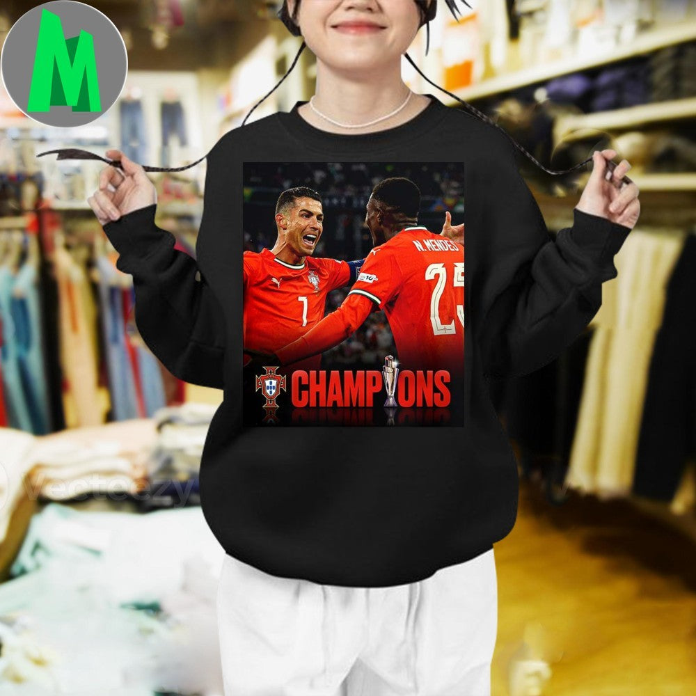 Portugal Win Nations League 2025 Second Time’s A Charm Shirt