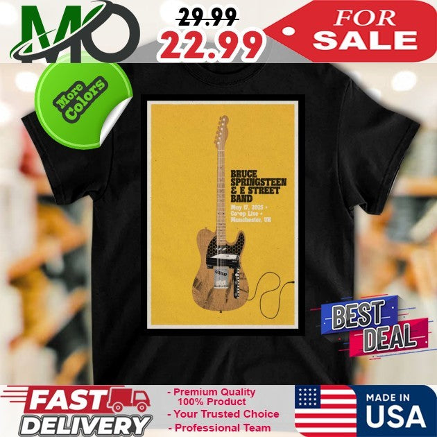 Poster Bruce Springsteen & The E Street Band Show 2025 Manchester Shirt