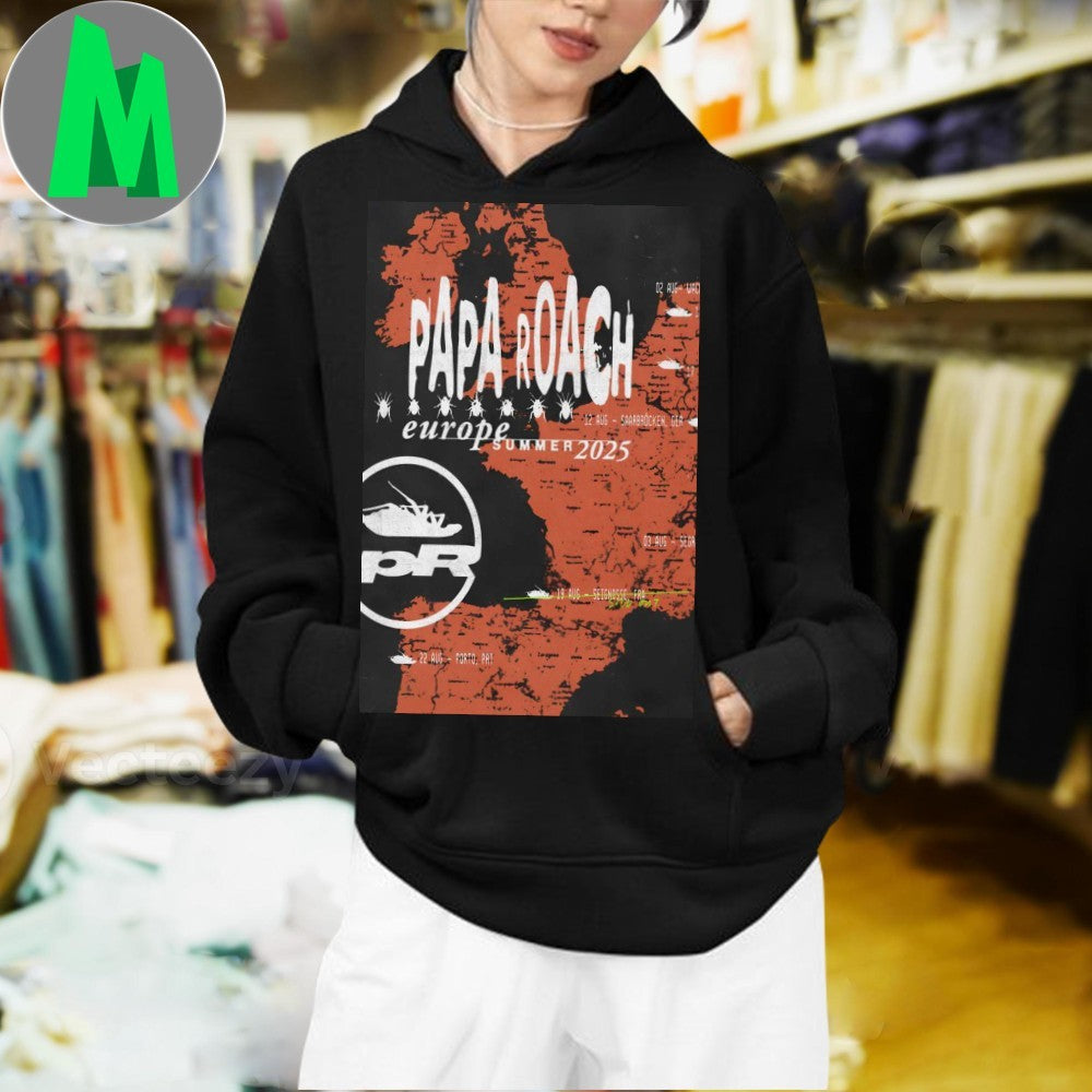 Poster New Fall Tour 2025 Papa Roach Shirt
