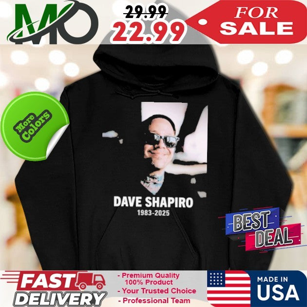 RIP Dave Shapiro 1983-2025 Rest In Peace Commemorative T-Shirt