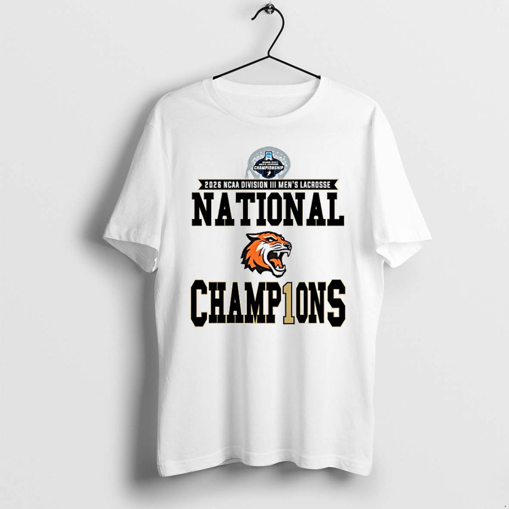 Official Rit Tigers 2026 Ncaa Division Iii Mens Lacrosse National Champions T Shirts