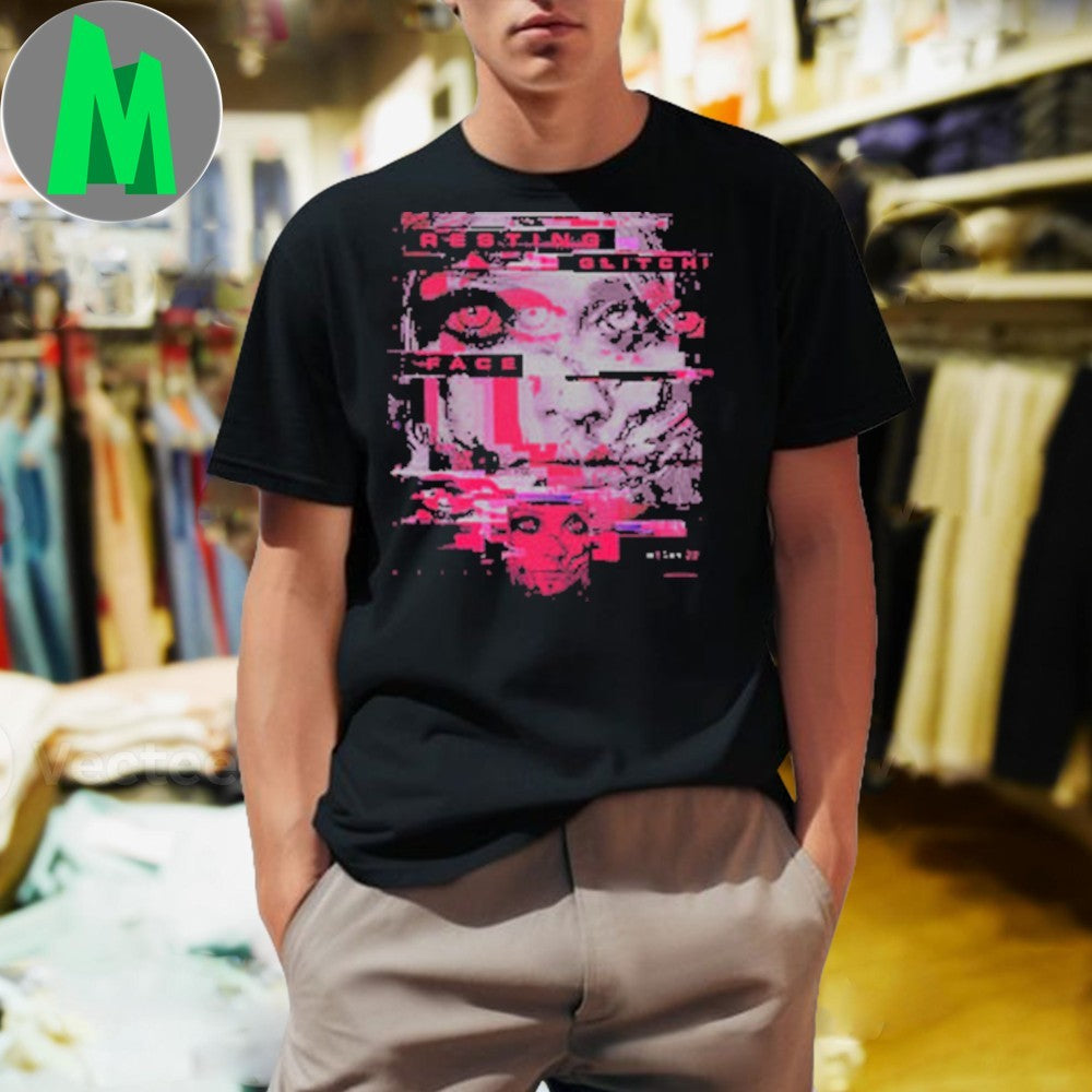 Resting Glitch Face Megan 2.0 Sci-Fi Horror Graphic T-Shirt