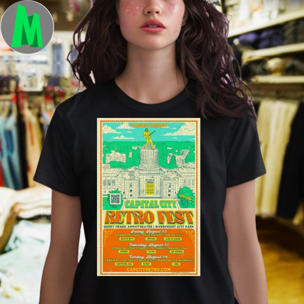 Retro Fest Capital City Aug 22 2025 Poster Shirt