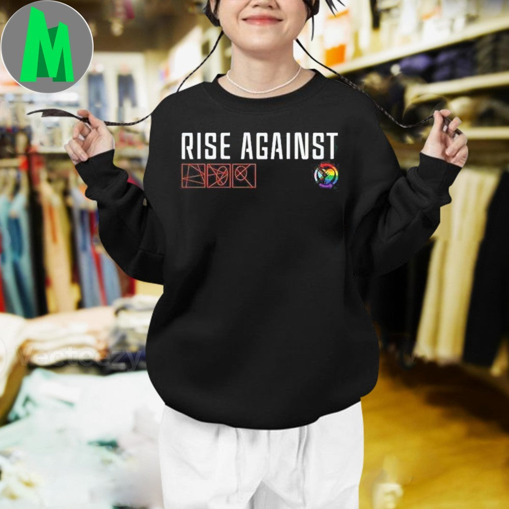 Rise Against x Pride Night LGBTQ+ Music Band Fan Graphic Shirt