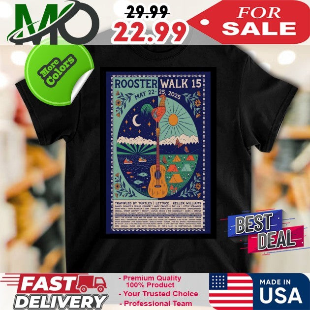 Rooster Walk Music Festival Martinsville VA May 22-25, 2025 Poster T-Shirt