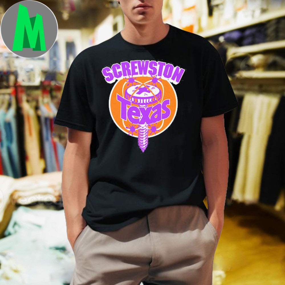 Screwston Texas Purple & Orange Shirt