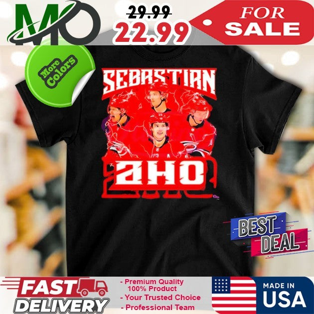 Sebastian Aho Carolina Hurricanes Ice Hockey American Vintage Bootleg Shirt