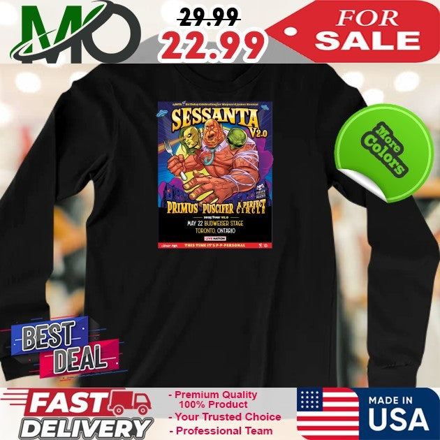 Sessanta V2.0 Primus Puscifer A Perfect Circle 2025 Tour May Budweiser Stage Toronto Ontario Shirt