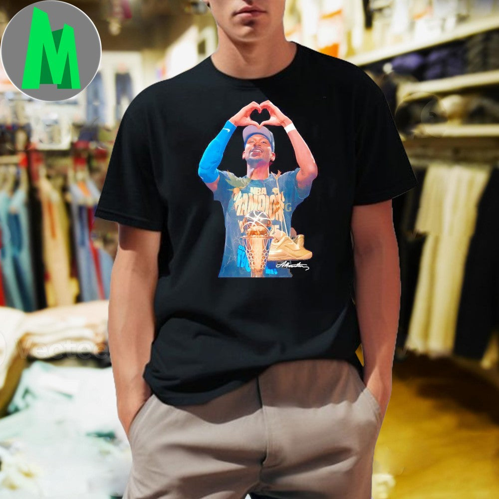 Shai Gilgeous Alexander Heart Pose 2025 Nba Championship Tribute Shirt