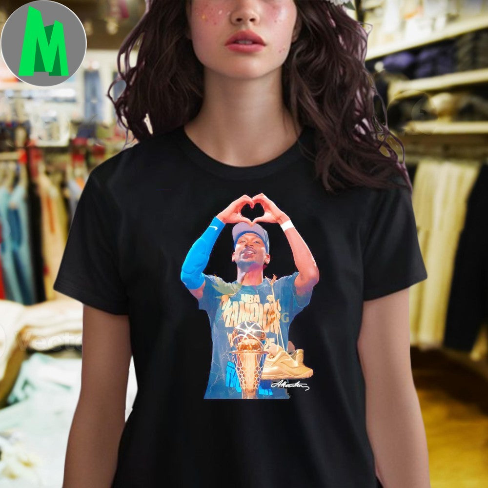 Shai Gilgeous Alexander Heart Pose 2025 Nba Championship Tribute Shirt