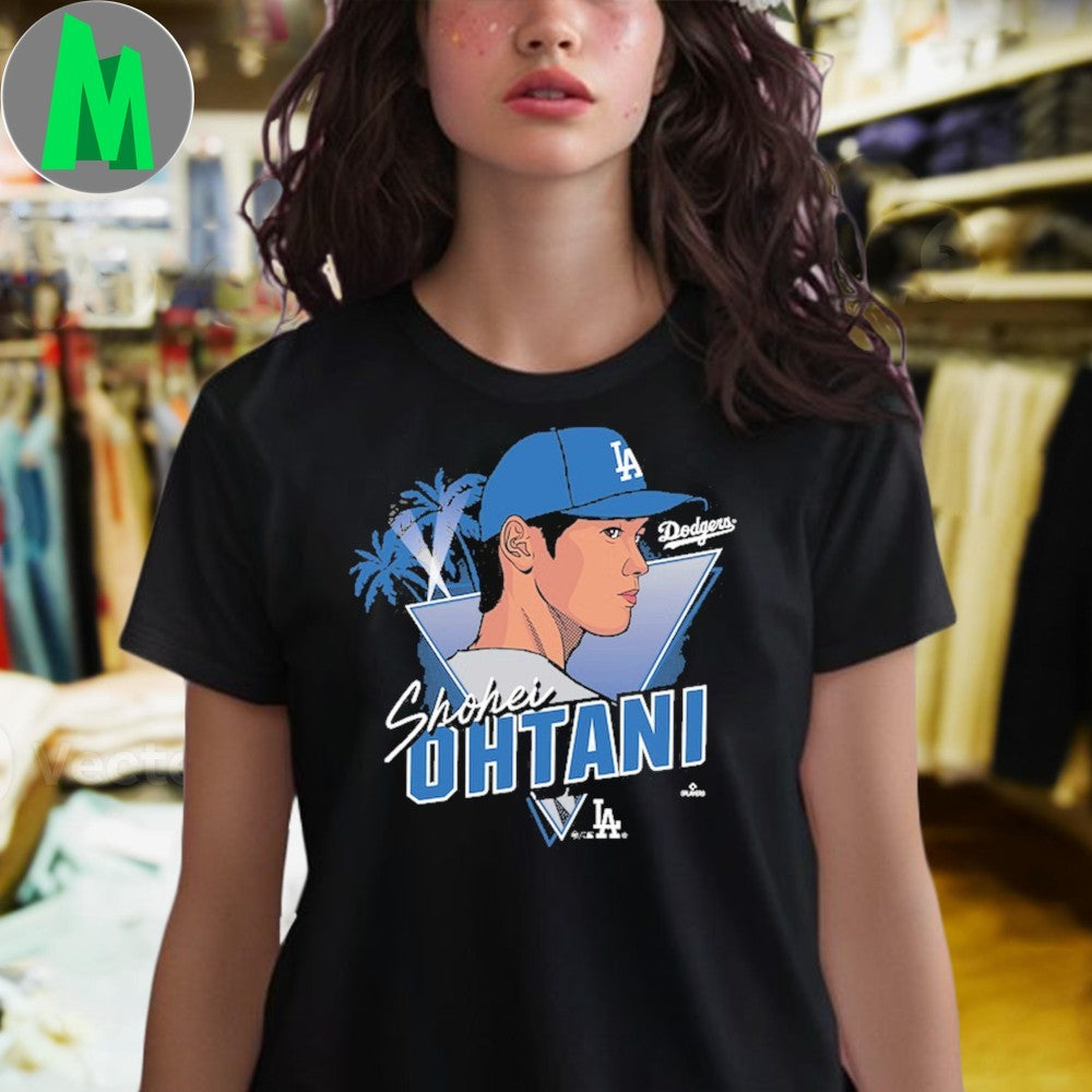 Shohei Ohtani Los Angeles Dodgers Caricature Fan T-Shirt