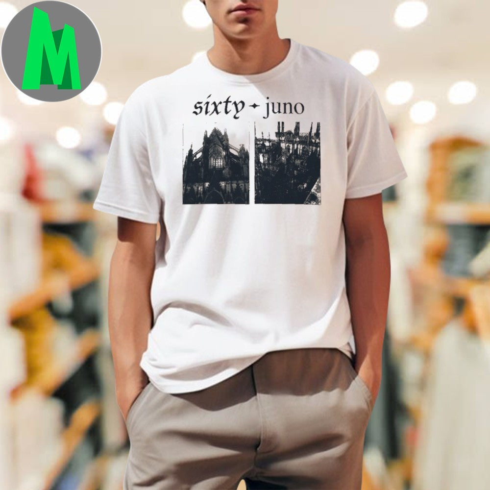 Sixty-Juno Gothic Cathedral Graphic T-Shirt