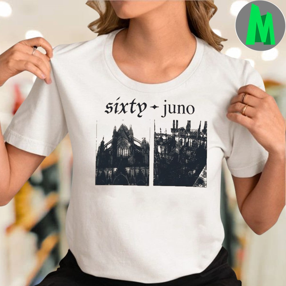 Sixty-Juno Gothic Cathedral Graphic T-Shirt