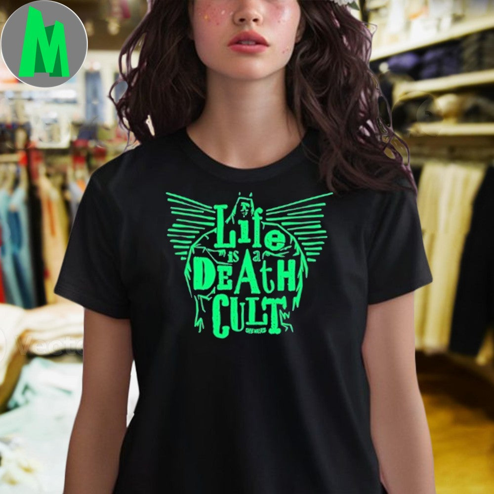 Skye Wallace Merch Life is a Death Cult Gothic Graphic T-Shirt – Indie Rock Band Apparel