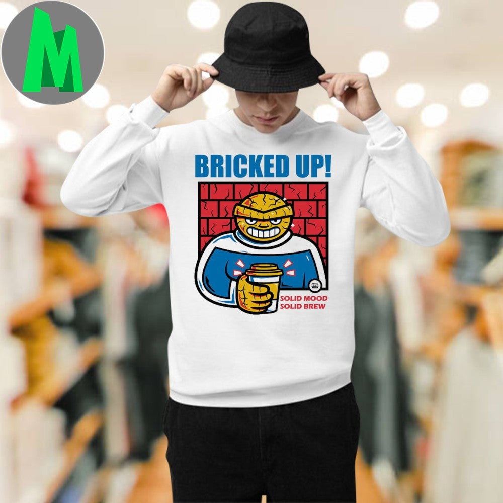 Solid Mood Solid Brew Bricked Up Superhero Coffee T-Shirt