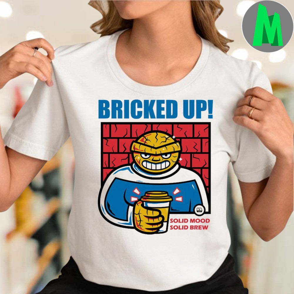 Solid Mood Solid Brew Bricked Up Superhero Coffee T-Shirt