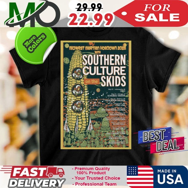 Southern Culture On The Skids Midwest Martian Hoedown 2025 Poster Shirt