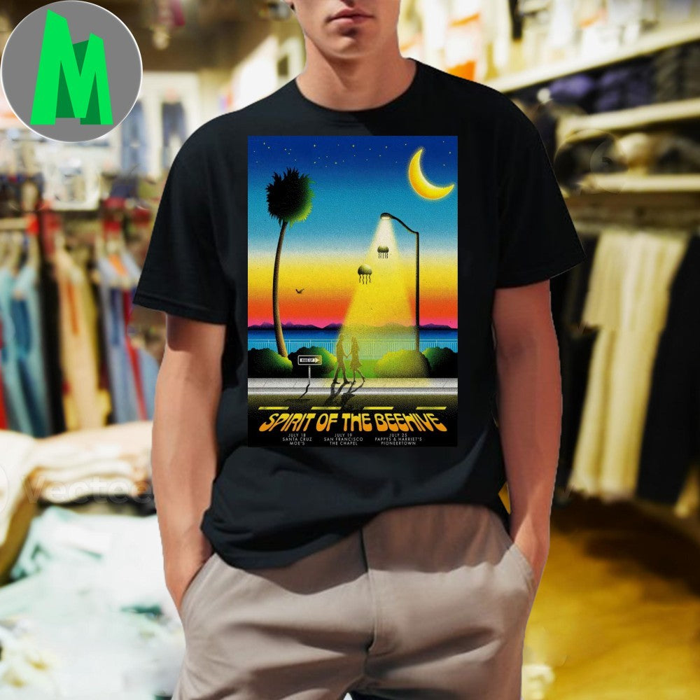 Spirit of the Beehive California 2025 Concert Tour Poster T-Shirt