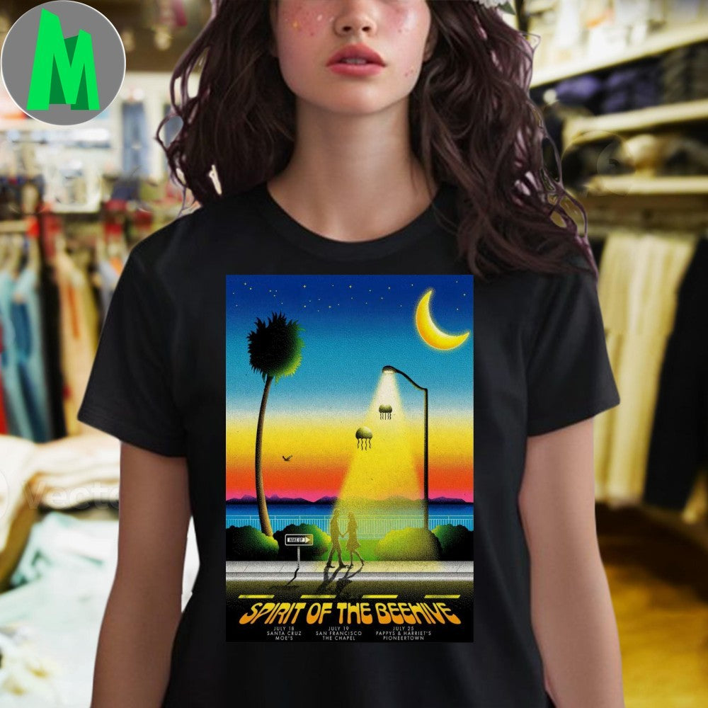 Spirit of the Beehive California 2025 Concert Tour Poster T-Shirt