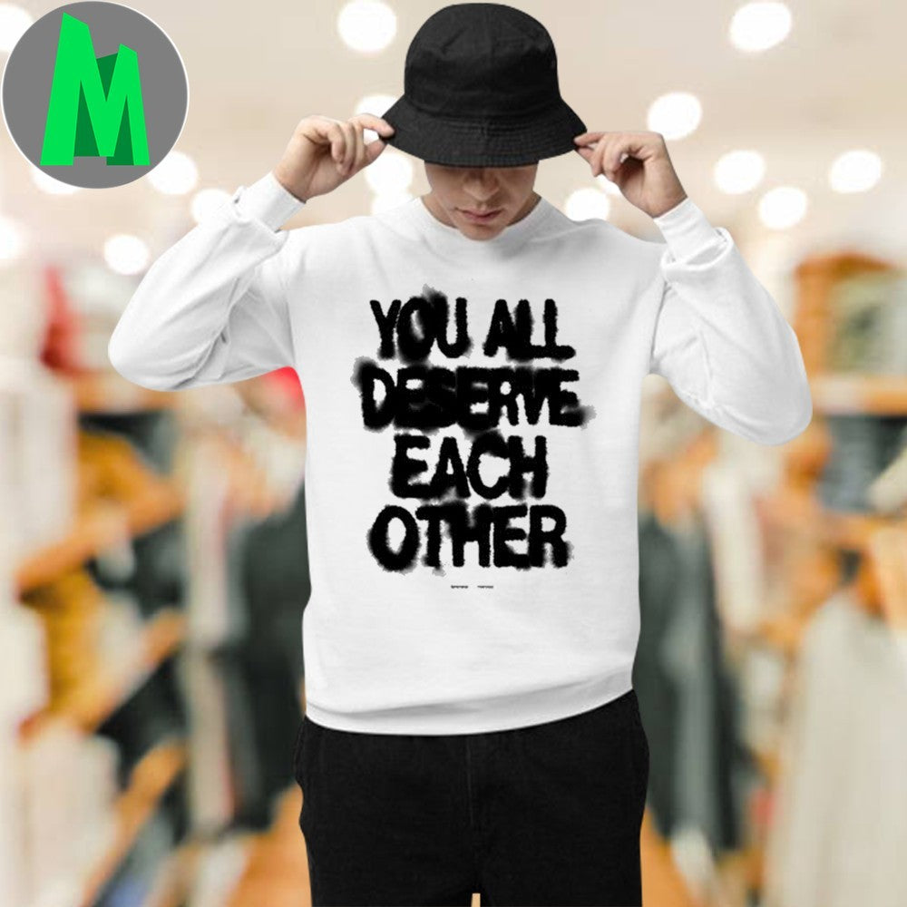 Spiritbox You All Deserve Each Other Lyrics T-Shirt Metalcore Band Tee Music Fan Apparel