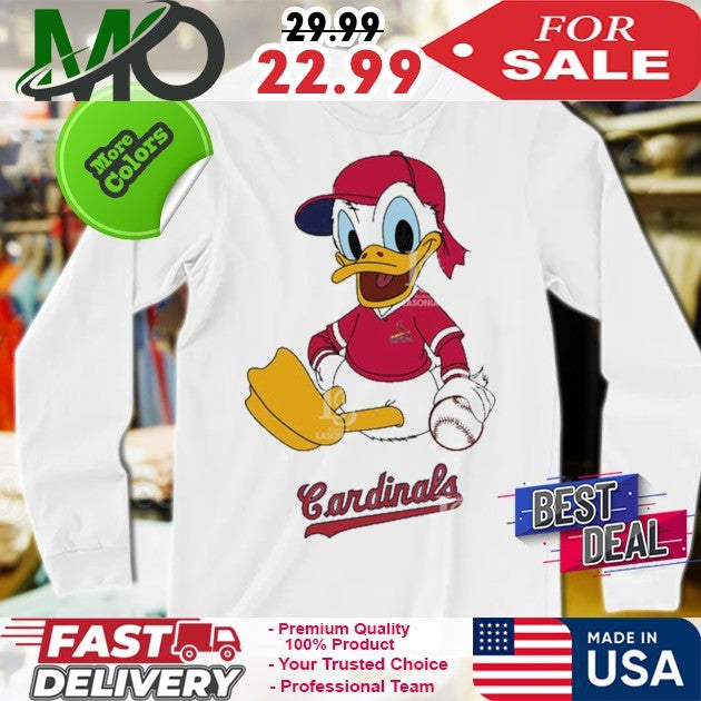 St Louis Cardinals Donald Duck Baseball Shirt