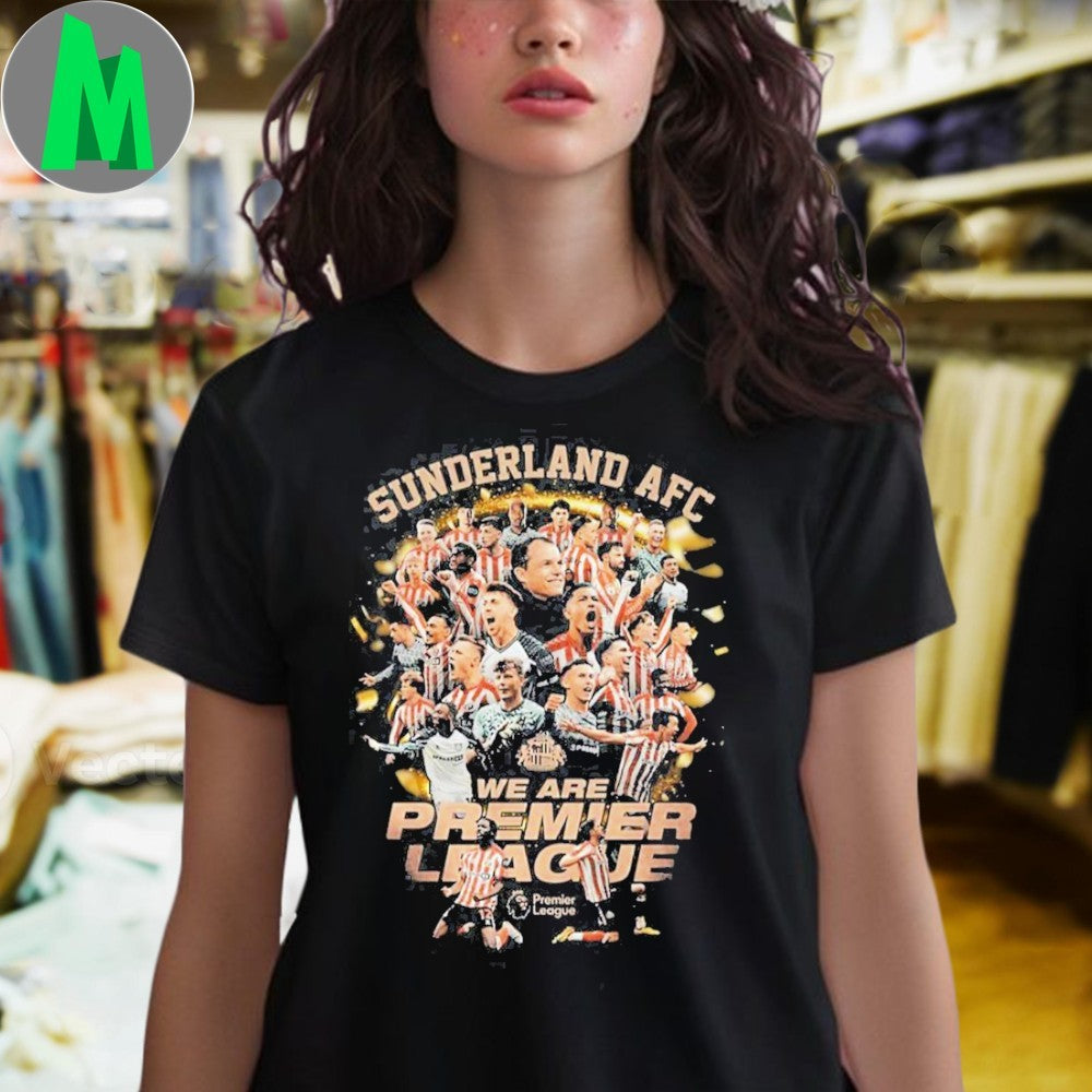 Sunderland AFC We Are Premier League Promotion T-Shirt – Official Football Fan Tee