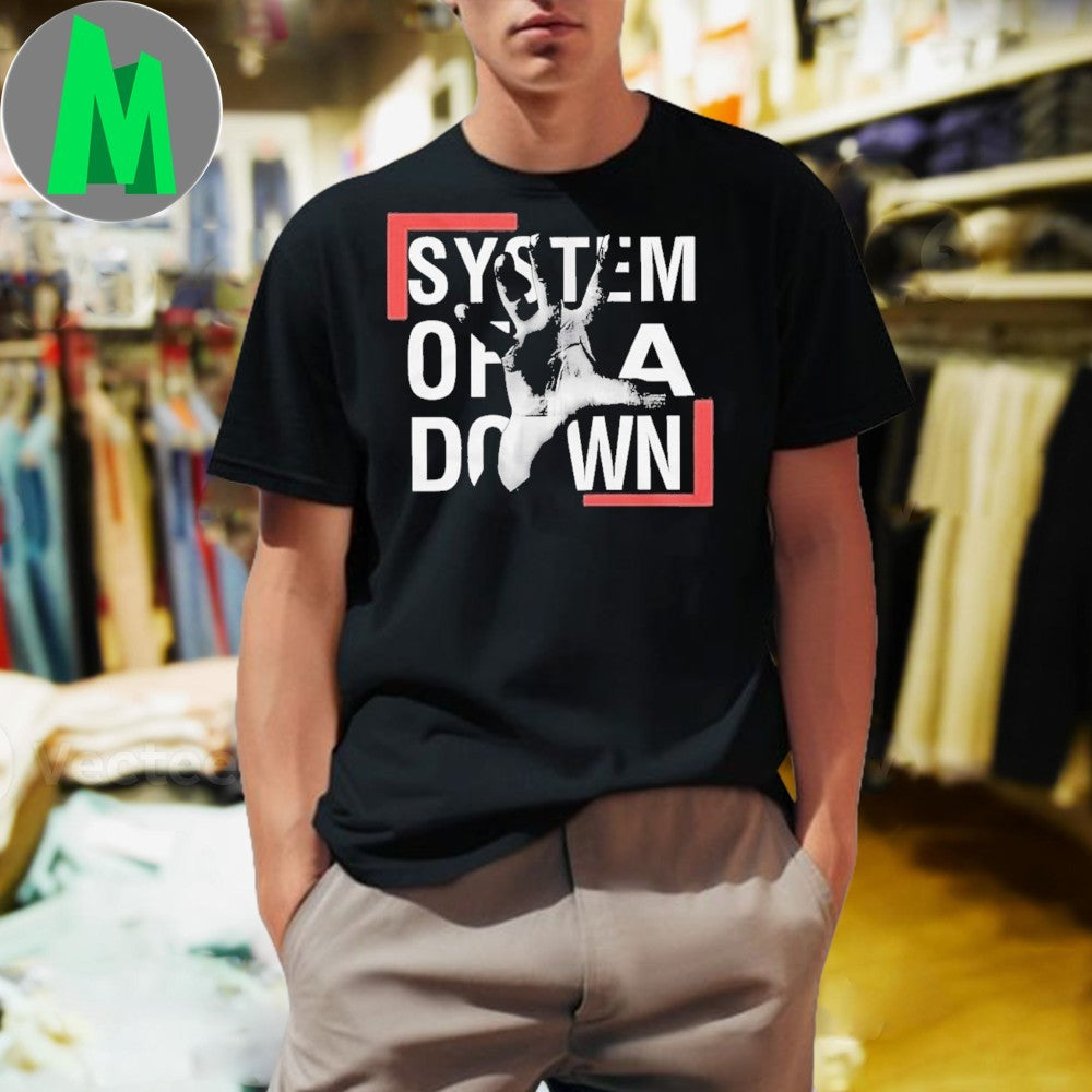 System Of A Down Band Logo Hand Graphic Music Fan T-Shirt