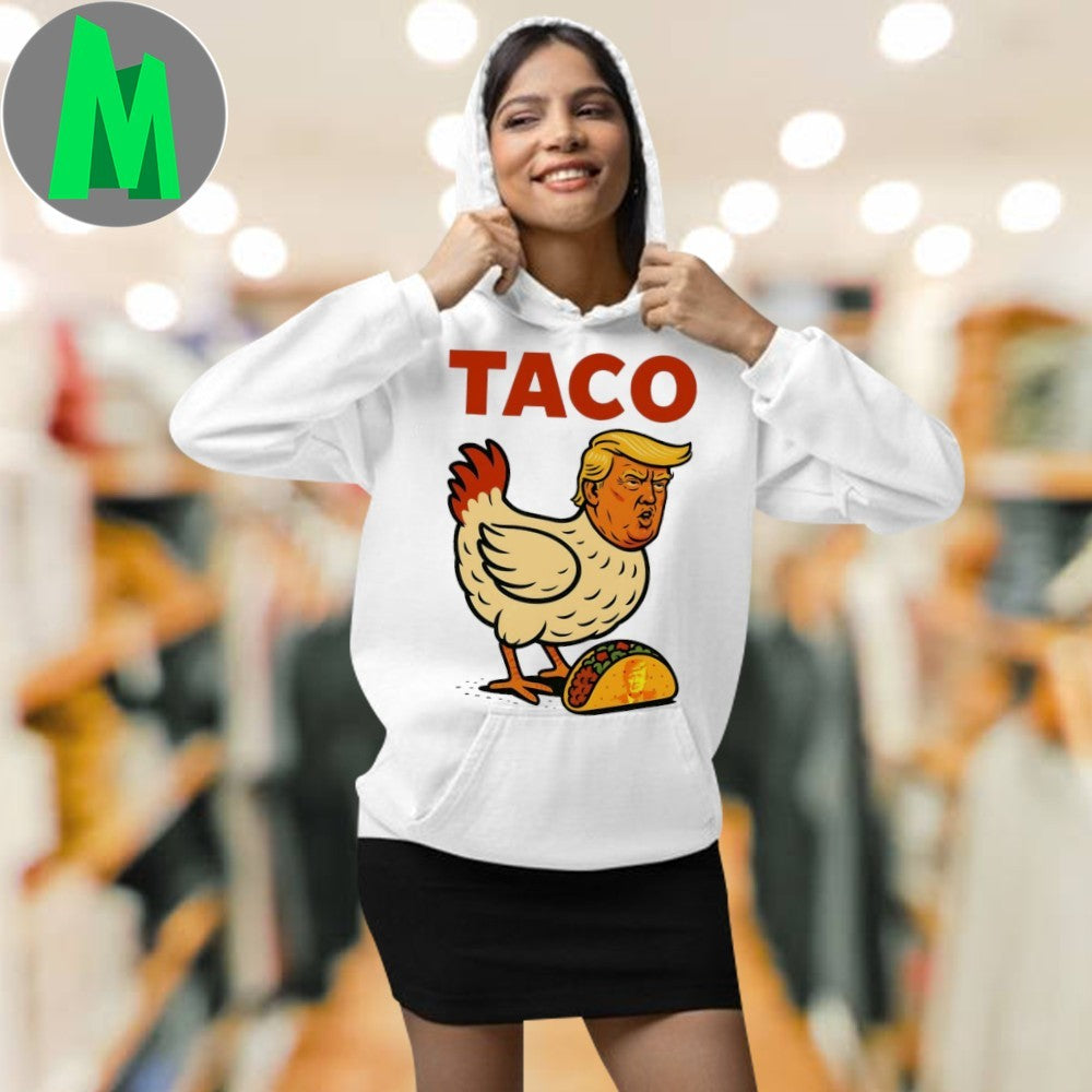TACO Trump Always Chickens Out Political Satire T-Shirt Humorous Graphic Tee