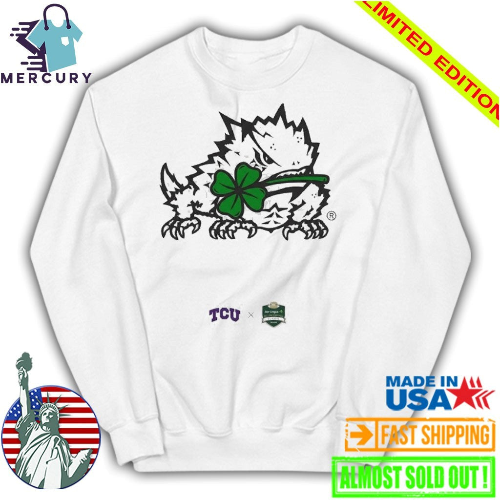 TCU SuperFrog Mascot Four-leaf Clover Shirt