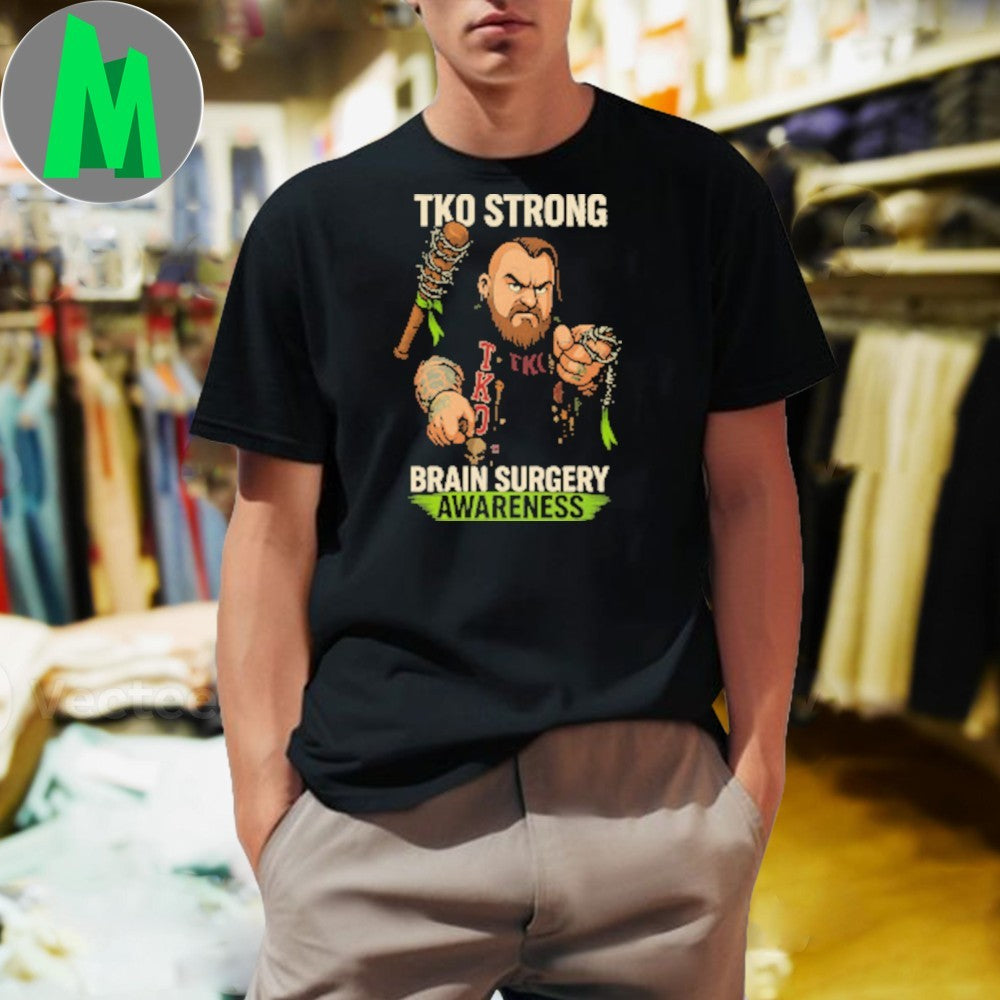TKO Strong Brain Surgery Awareness Graphic T-Shirt