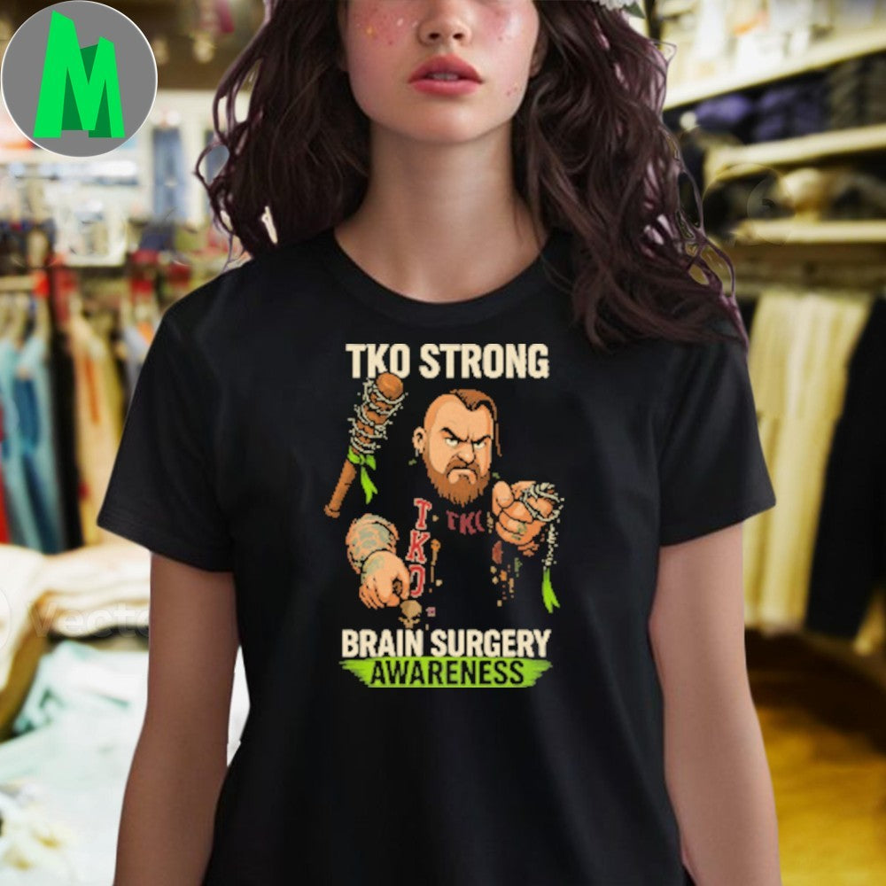 TKO Strong Brain Surgery Awareness Graphic T-Shirt