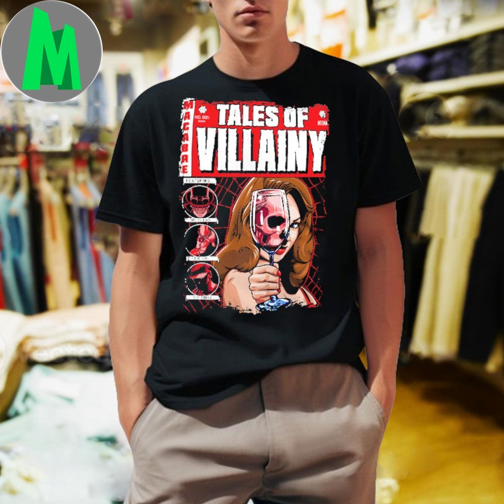 Tales of Villainy Comic Book Style Horror Fan T-Shirt