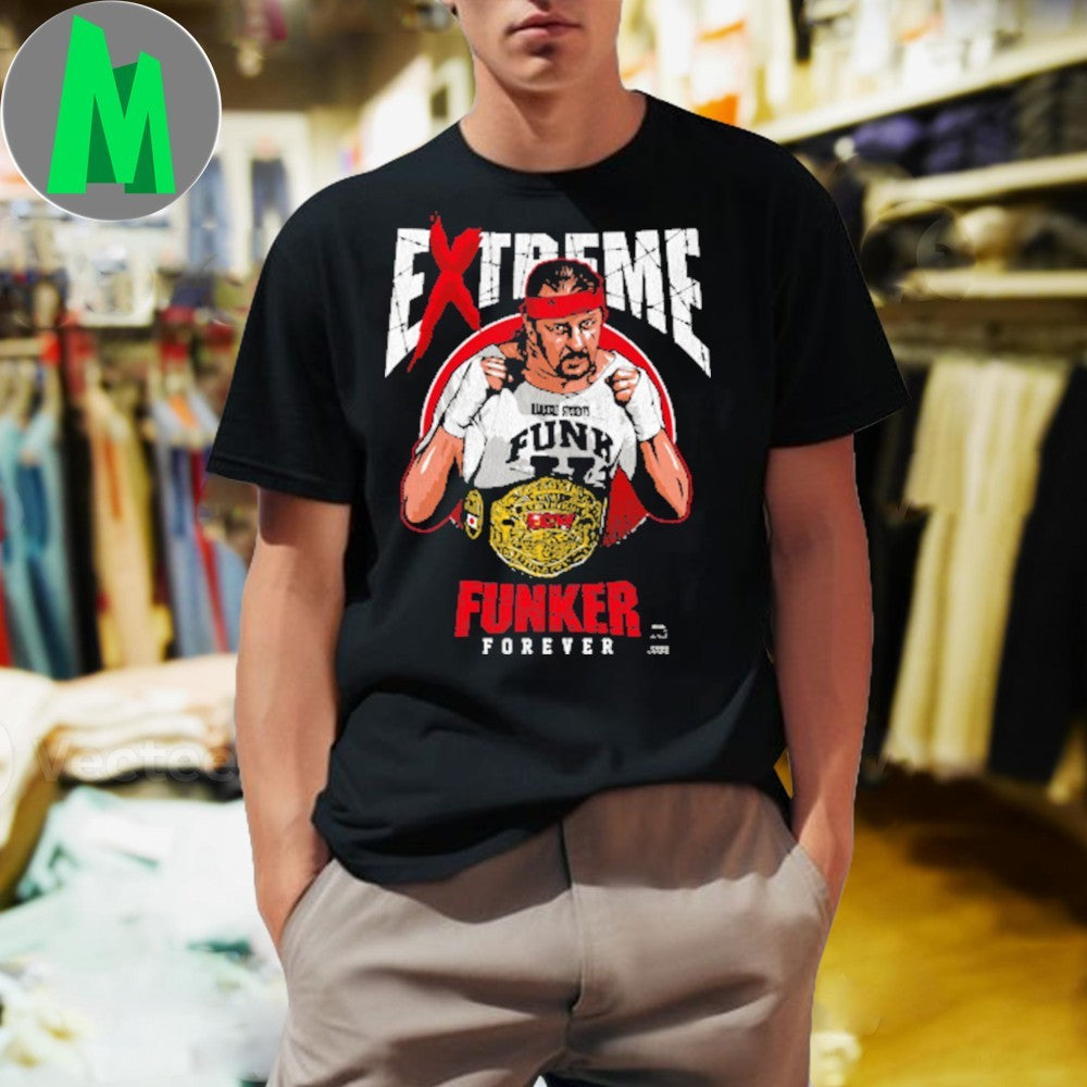 Terry Funk Extreme Funker Forever Wrestling Champion T-Shirt